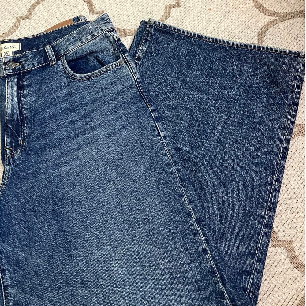 Madewell Superwide-Leg Jeans, size 32, Concho Wash, dm8475, MSRP $148